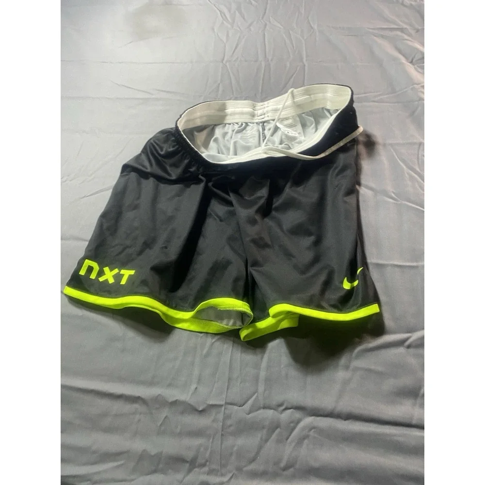 Nike NXT Dri-FIT Shorts Men's Small Black Volt Neon Green Athletic Training